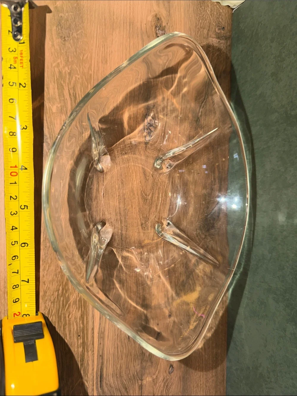 Anchor Hocking Clear Glass Wave-Rim Serving Bowl
